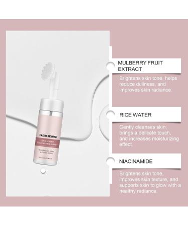 FFEEJ Gentle Foaming Facial Cleanser - Moisturizing Brightening Face Wash Removes Dirt Oil & Exfoliates Dead Skin - Buy Online on GoSupps.com