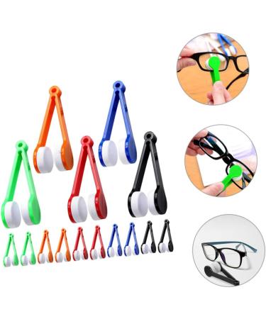 FRCOLOR 15pcs Portable Eyeglasses Cleaning Clips & Cloth - Mini Glasses Cleaner Tool for Eyeglasses Worldwide Shipping - Buy Online on GoSupps.com
