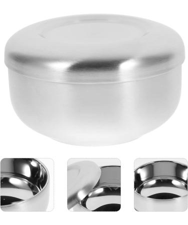 DECHOUS Stainless Steel Men's Razor Soap Peel & Shaving Cream Bowl - Premium Silver Shaving Kit for Home Bathroom - Buy Online on GoSupps.com