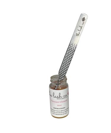 Lash Co. Tweezer Cleaning Tool Solution with Liquid Adhesive Remover - 30ml Bottle with 2 Spongeballs - Buy Online on GoSupps.com