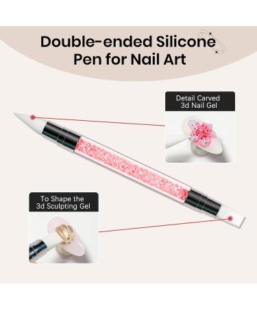  SUPWEE 3D Sculpting Gel Clear Solid Nail Gel 3D Modeling Gel with Nail Brush and Silicone Mold DIY Salon/Home Use 15g - Buy Online on GoSupps.com