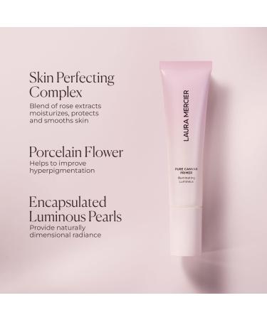 Laura Mercier Tinted Moisturizer Light Revealer with SPF 25 Luminous Finish Shade 5W1 Tan and Pure Canvas Primer Illuminating Improves and Extends Wear of Makeup Radiant Finish Bundle - Buy Online on GoSupps.com
