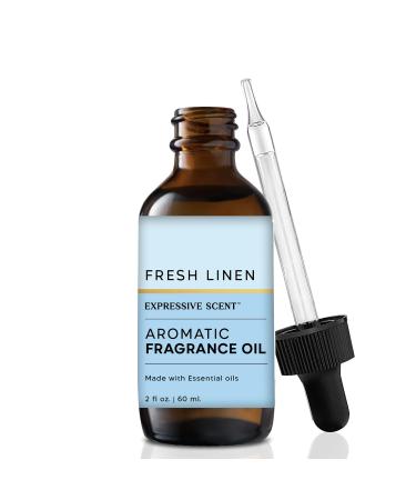 1 Pack Fresh Linen 2oz Scented Home Fragrance Essential Oil by Expressive Scent Fresh Linen 1 Fl Oz (Pack of 1)
