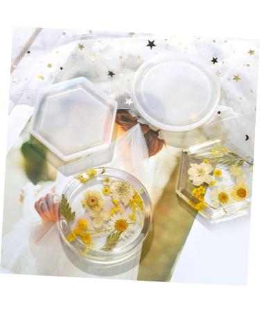 NUOBESTY 6 Pcs Crystal Silicone Mold Silicone Molds Diy Supplies Kid Safe Crystal Drip Mold Storage Box Round As Shownx3pcs 8.2X8.2X0.9CMx3pcs - Buy Online on GoSupps.com