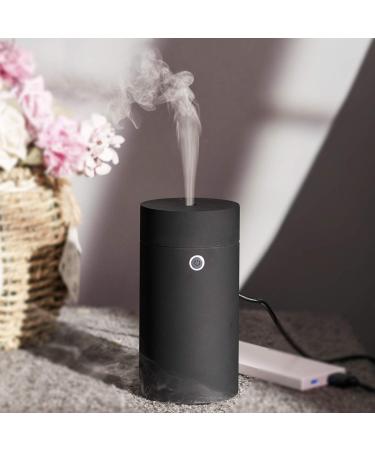 Car Diffuser Humidifier Aromatherapy Essential Oil Diffuser USB Cool Mist Mini Portable Diffuser for Car Home Office Bedroom (Plain Black)