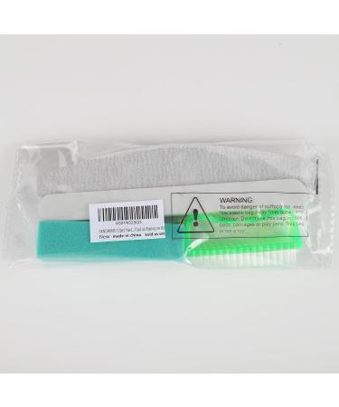 FANDAMEI 12pcs Nail Files Set with Cuticle Nipper, Buffer, Pusher, Brush - Manicure Kit Green - Buy Online on GoSupps.com