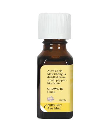 Aura Cacia May Chang Essential Oil 0.5 fl. oz - Pure Natural Aromatherapy for Global Shipping - Buy Online on GoSupps.com