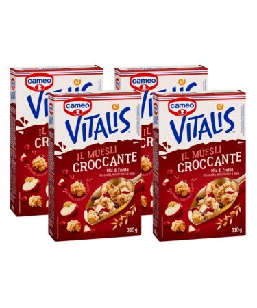 CAIYA 4X Cameo Vitalis Crunchy Muesli Fruit Mix with Raisins and Apples 310g 4 Reviews