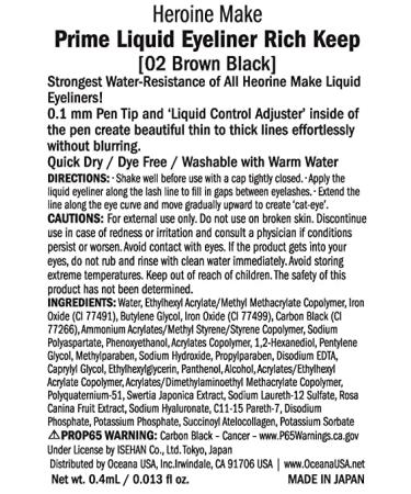 CHNLML Kiss Me Super Waterproof Liquid Eyeliner - Brown Black | Ultra Fine Tip for Precise, Long-Lasting Eye Makeup - Buy Online on GoSupps.com