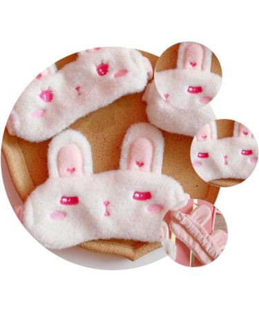 Miss Fluffy Plush Bunny Ears Eye Mask - White - 1 Count - Buy Online on GoSupps.com