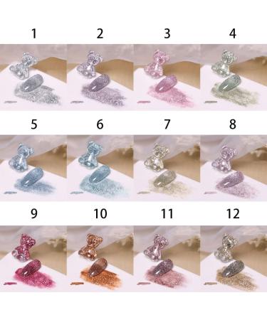 15ml UV Varnish Lacquer Soak Off Gel Nail Art Gel Nail Polish Gel Phototherapy Glue Broken Diamond Glitter Gel - (Color: 8) - Buy Online on GoSupps.com