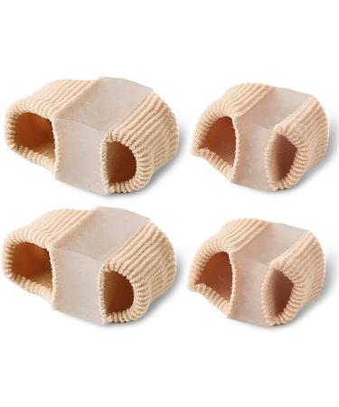 2 Pairs Soft Breathable Toe Separator Sleeves with Gel Spacer for Big Toe Alignment and Pain Relief - Hammer Toe Corrector for Bunions and Overlapping Toes (Size S) - Buy Online on GoSupps.com