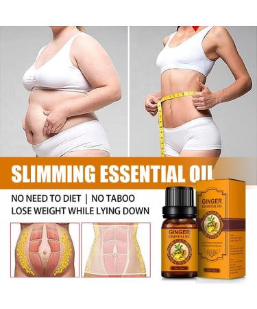 Essential Oils Ginger - Slimming Tummy & Belly Oil | Aromatherapy Massage for Relaxation & Headache Relief (5 PC) - Buy Online on GoSupps.com