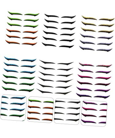 Healeved 12 Pcs Eyeliner Double Sided Eyelid Tape Glitter Duct Tape Eyelid Tape Invisible Stickers Plastic 1 count (Pack of 1) Assorted Colorx2pcs - Buy Online on GoSupps.com