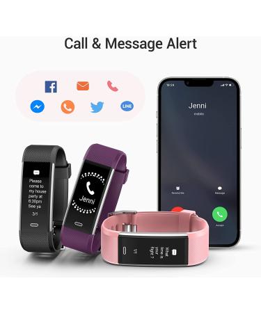 Kummel Fitness Tracker with Heart Rate Monitor - Waterproof Activity Tracker for Women Men - Pedometer, Sleep Monitor, Calories & Step Tracking (Black) - Buy Online on GoSupps.com