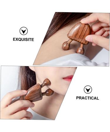 Minkissy Facial Massage Comb & Gua Sha Tool - Green Sandalwood Trigger Point Massager for Skincare & Relaxation - Buy Online on GoSupps.com