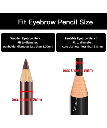 SUSROM 2-in-1 Eyebrow Pencil Sharpener for Wooden & Waterproof Peel-Off Pencils - Multi-Functional Duckbill Cosmetic Tool - Buy Online on GoSupps.com