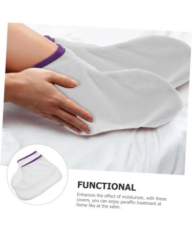 Beaupretty 1 Pair Foot Care Socks Wax Foot Covers Paraffin Wax Bath Liners Foot Spa Covers Foot Protectors Wax Mitts Covers Wax Cover Gloves Foot Paraffin Bags Simple Refill Body Polyester - Buy Online on GoSupps.com