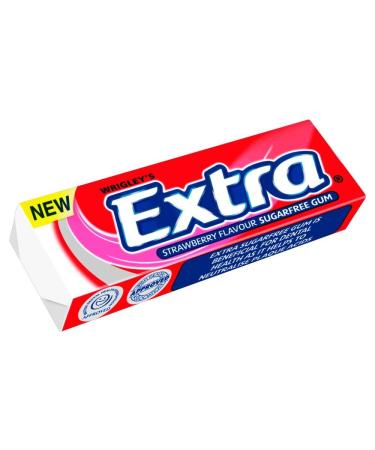 Wrigley's - Chewing gums Extra - strawberry taste - 5 packs of 14 g