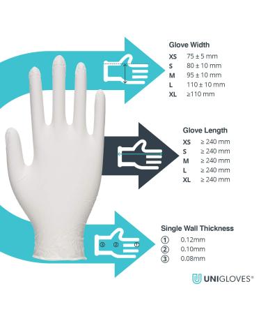 Unigloves Unicare Latex Disposable Gloves - Box of 100 Gloves XS - Buy Online on GoSupps.com