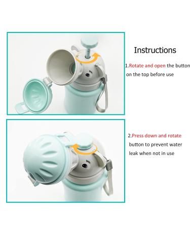 Portable Elephant Travel Potty - Leakproof Urinal for Toddlers, Boys, Kids - Outdoor Pee Training Cup for Road Trips, Camping, Beach - Blue - Buy Online on GoSupps.com