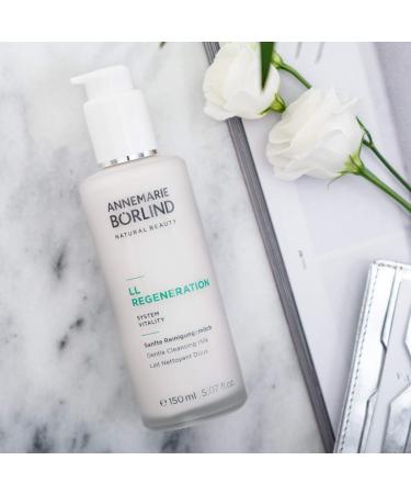 Annemarie B rlind LL Regeneration Gentle Cleansing Milk - Vegan Facial Cleanser for Dry Skin 150ml with St. John's Wort & LL Biocomplex - Buy Online on GoSupps.com