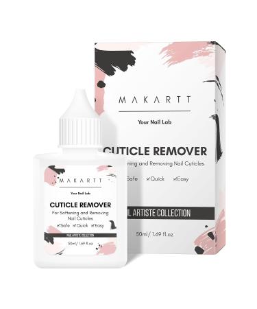 Makartt Cuticle Remover Liquid - 50ml Professional Cuticle Softener for Salon Quality Manicure & Pedicure | Instant Cuticle Cream & Dissolver for Dry Cuticles - Milk White - Buy Online on GoSupps.com