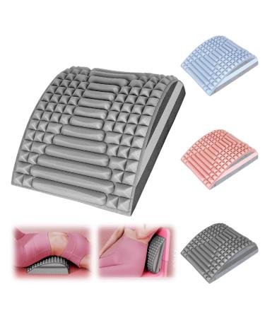 Kipida neck and back extensor 2 in 1 neck and back stretcher back training back massage device back rescuer back trainer for at home pain relief neck pain and back pain gray