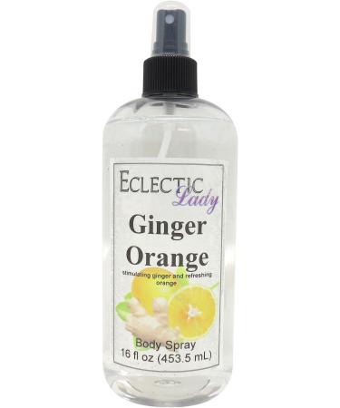 Ginger Orange Body Spray 16 ounces Body Mist for Women with Clean Light & Gentle Fragrance Long Lasting Perfume with Comforting Scent for Men & Women Cologne with Soft Subtle Aroma For Daily Use 16 Fluid Ounces