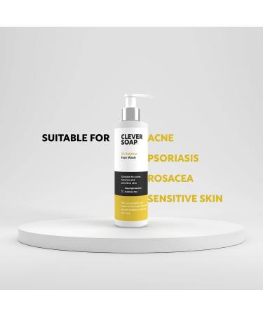 Clever Soap 3% Sulphur Face Wash for Blemish Control - Acne Rosacea & Oily Skin Exfoliating Cleanser - Antibacterial Sulfur Soap for Sensitive Skin - Fragrance Free - Buy Online on GoSupps.com