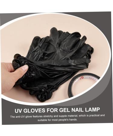 Healeved 1 Set Uv Protection Tape Nail Nail Molding Gel Nail Art Supplies Nail Art Tape Black Nail Building Gel Uv Tape Nail Gel Nail Art Uv Gloves Paper Fingerless Accessories - Buy Online on GoSupps.com