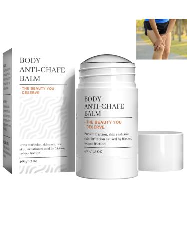 KOAHDE Thigh Rescue Cream Thigh Rescue Anti Chafe Stick Thigh Rubbing Balm Coconut Anti Chafe Balm Thigh Rescue Anti Friction Stick Body Anti Scratch Gel Protection Against Body Skin Friction 40G