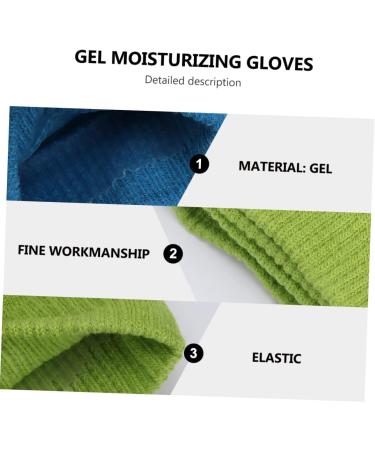 Healeved 2 Pairs Gel Moisturizing Gloves Bibs Overnight Moisturizing Gloves Restorer Soft Hotfix Gloves for Dry Hands Sleeping Gloves Dry Hands Gloves Elasticity Nursing Kit - Buy Online on GoSupps.com