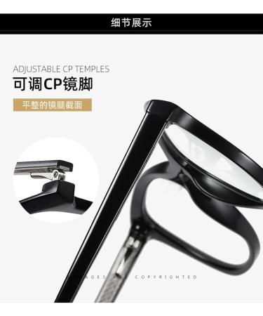 SERONI Metal Temples Tr90 Oval Blue Light Blocking Glasses for Men & Women - Anti UV Computer Reading Glasses Clear-Purple 52mm - Buy Online on GoSupps.com