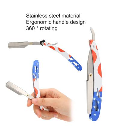 Manual Razor for Men - Lightweight Stainless Steel Straight Edge with Rust Protection for Eyebrows Beard & Salon Use - Buy Online on GoSupps.com