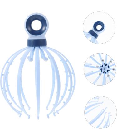 Iwowhero Head Massager - Scalp Massage Device Stress Relief Comb & Clamp for Women - Blue 21x15x15cm - Buy Online on GoSupps.com