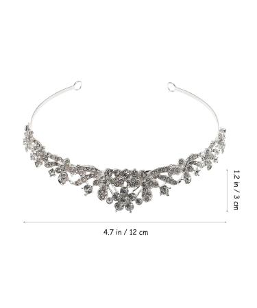 FRCOLOR Crystal Wedding Tiara - Elegant Rhinestone Bridal Jewelry Crown for Brides | Silver Hair Accessories - Buy Online on GoSupps.com