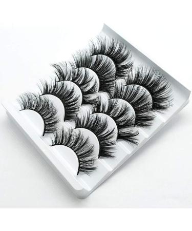 5 Pairs Faux 3D Mink Eyelashes Multipack - Natural Soft False Eyelashes for Makeup & Eyelash Extensions - International Shipping Available - Buy Online on GoSupps.com