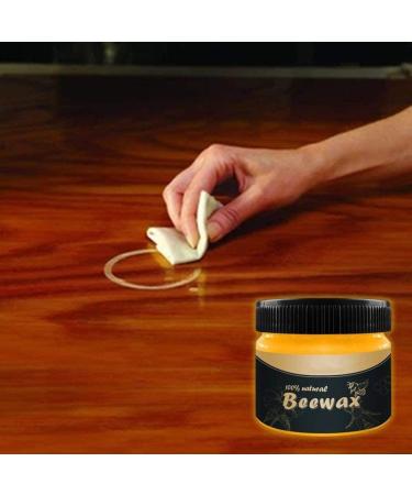 2 PACK Natural Beeswax Wood Seasoning & Cleaner for Furniture, Floors, Tables, Cabinets - Multipurpose Furniture Polish - Buy Online on GoSupps.com