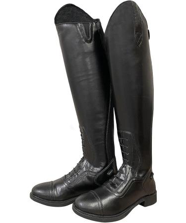 BasEQ Womens Suzi Synthetic Tall Field Boots - Size 10 in Black | One Stop Equine Shop - Buy Online on GoSupps.com