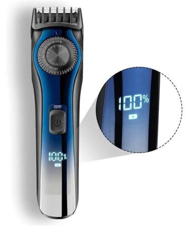 Professional Cordless Hair Clippers for Men - IPX6 Waterproof Titanium & Ceramic Blades 20 Speed Settings LCD Display - Perfect for Barbers & Home Use - Buy Online on GoSupps.com