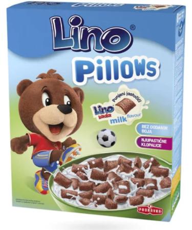 Lino Pillows Pack of 3 boxes of 250 g with filling Lino Lada white cereals Muesli Cornflakes - Buy Online on GoSupps.com