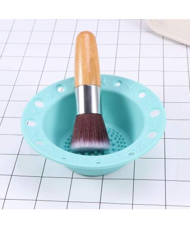 Eco-Friendly Brush Cleaner Mat | Makeup Brush Washing Tool - Green | Shop Internationally - Buy Online on GoSupps.com
