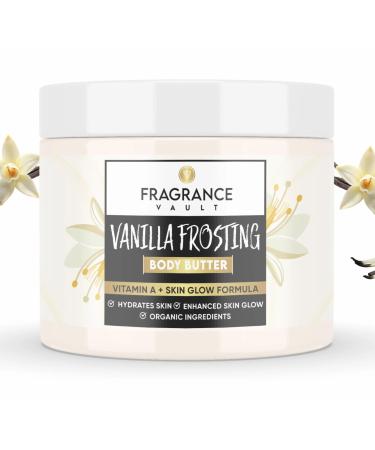 FragranceVault Body Butter Vanilla - Vitamin A for Dry Skin Skin Repair & Hydrated Skin - Body Cream Moisturizer Body Lotion Vanilla Body Butter - 7 oz.