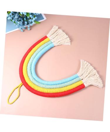 Zerodeko 1pc Kid Room Decor Home Decoration Wall Mounted Weaving Craft Pendant Wall-Mounted Cotton Rope - Buy Online on GoSupps.com