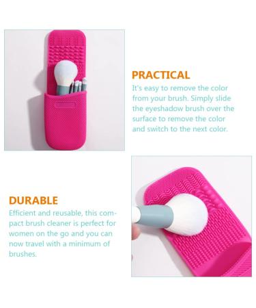FOMIYES Makeup Brush Cleaning Mat - Essential Tool for Easy Makeup Scrubbing & Organizer | Eco-Friendly Cosmetic Remover Pads - Buy Online on GoSupps.com