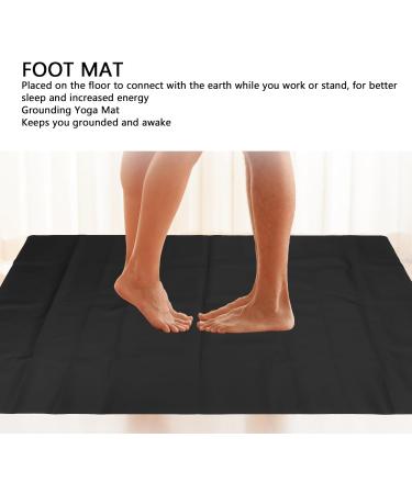 Buy Earage Yoga Mat 138x100 cm - Grounding Mat with Negative Ion Bracelet for Better Sleep & Anxiety Relief - Buy Online on GoSupps.com