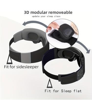 Sonew 3D Sleep Eye Patch Memory Cotton 3D Contoured Cup Eye Patch with Storage Bag for Yoga Travel Meditation - Buy Online on GoSupps.com