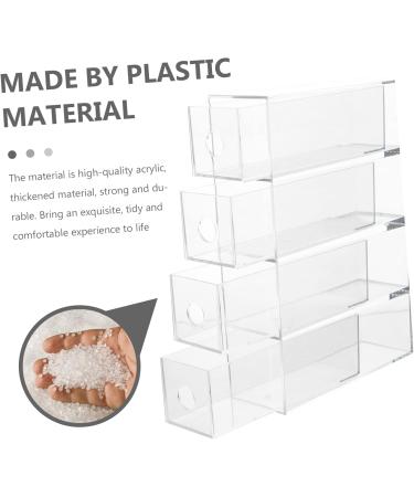 FOMIYES 2 Pcs Eye Shadow Storage Box Acrylic Drawers Vanity Drawer Organizer Eyeshadow Organizer Earth Tones - Buy Online on GoSupps.com