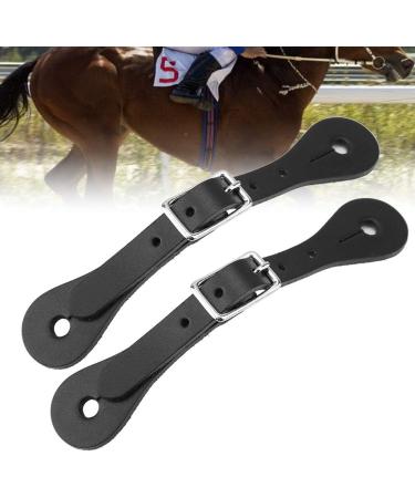 Zerodis Handmade Genuine Leather Equestrian Spur Straps - Black (1 Pair) - Buy Online on GoSupps.com